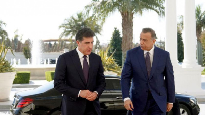 الكاظمي وبارزاني يرفضان تحويل العراق إلى ساحة لتصفية الحسابات ‏الإقليمية